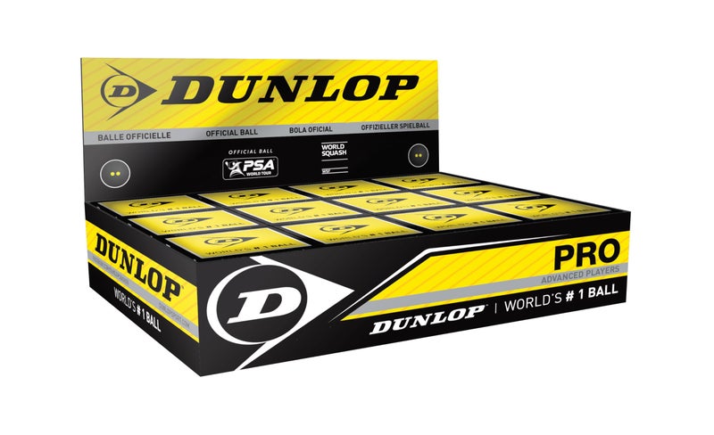 DUNLOP Pro Squash Balls (1 Ball Box 12) -DS - Image 1